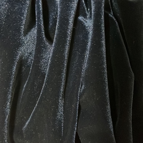 Vintage Navy Velvet Dress size 8 - Picture 4 of 4